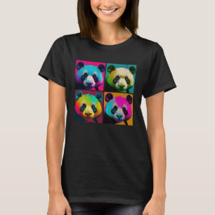 Giant Panda Pop Illustration Colourful Animal Men  T-Shirt