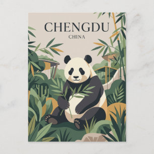 Giant Panda Research Base of Chengdu China Postcard