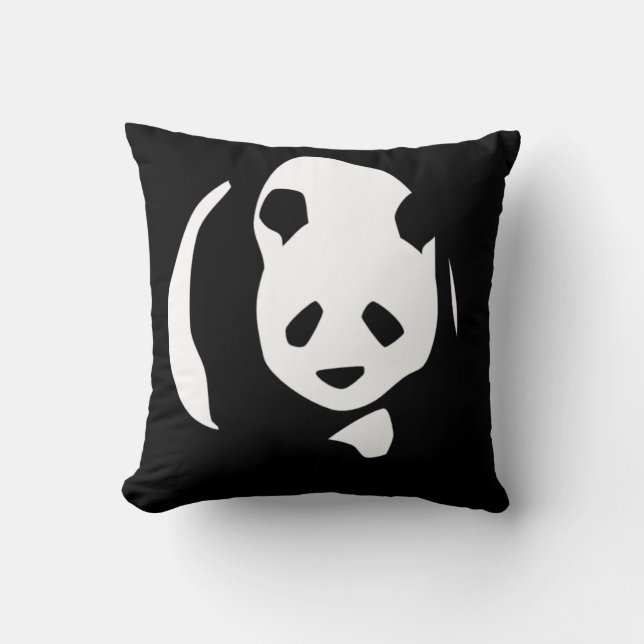 Giant Panda Throw Pillow (Front)
