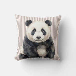 Giant Panda Watercolor Pillow Cover