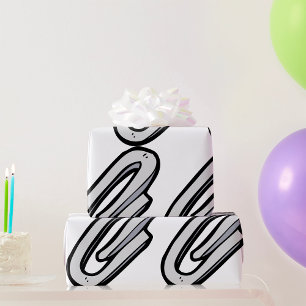 Giant Paperclip Wrapping Paper