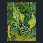 Giant Peacock Moth, 1889 by Vincent van Gogh Poster<br><div class="desc">Vincent van Gogh - Giant Peacock Moth,  1889. 
Vincent Willem van Gogh (1853-1890) was a Dutch Post-Impressionist painter who posthumously became one of the most famous and influential figures in Western art history.</div>