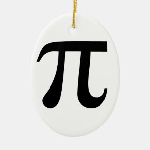 Giant "Pi" Symbol Ceramic Tree Decoration