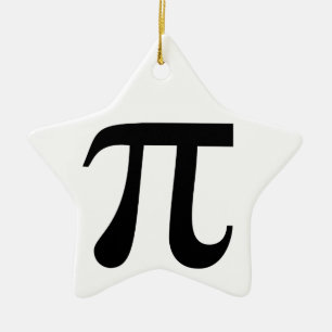 Giant "Pi" Symbol Ceramic Tree Decoration