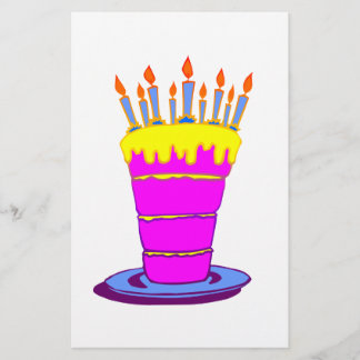 Giant Pink Birthday Cake Flyer