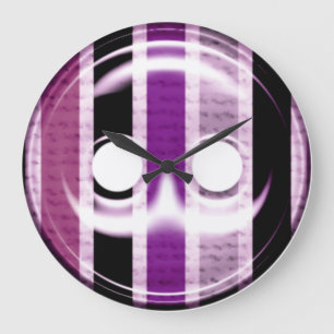 Giant purple button clock