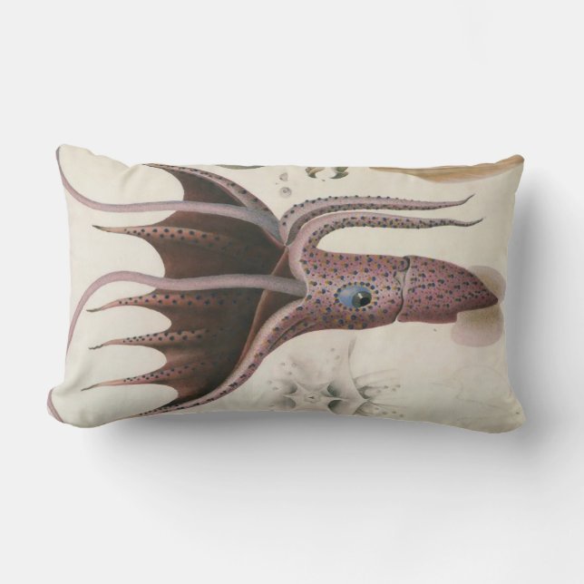 Giant Red Squid/Octopus Nautical Themes Pillow (Front)