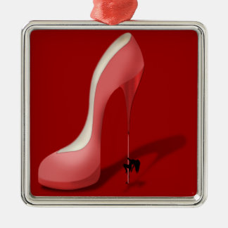 Giant Red Stiletto Cartoon - Heel Dancer Metal Tree Decoration