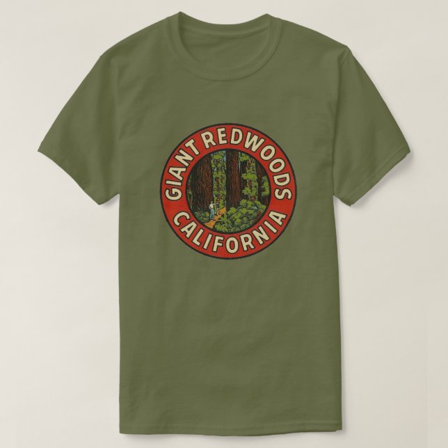 Giant Redwoods California -  T-Shirt (Design Front)