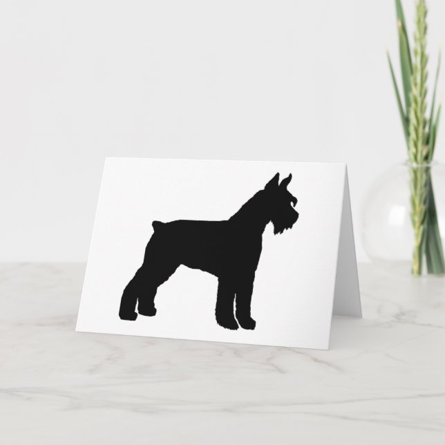 Giant Schnauzer (black) Card (Front)