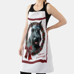 Giant Schnauzer Christmas Apron