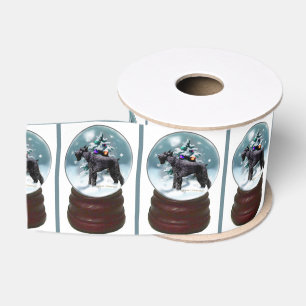 Giant Schnauzer Christmas Grosgrain Ribbon
