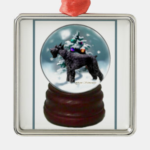Giant Schnauzer Christmas Metal Tree Decoration
