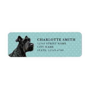 Giant Schnauzer Dog Return Address Labels