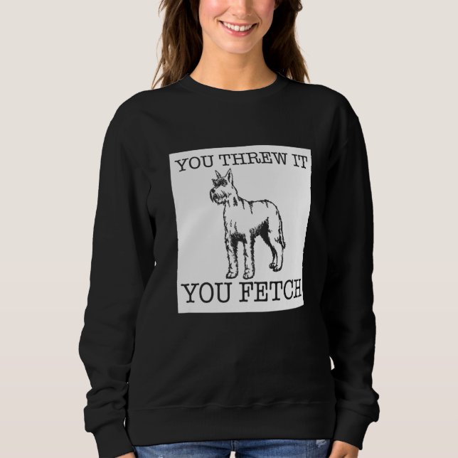 Giant Schnauzer funny dog lover gift Premium Sweatshirt (Front)