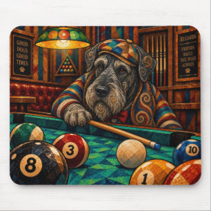 Giant Schnauzer, Geometric Mosaic Mouse Pad