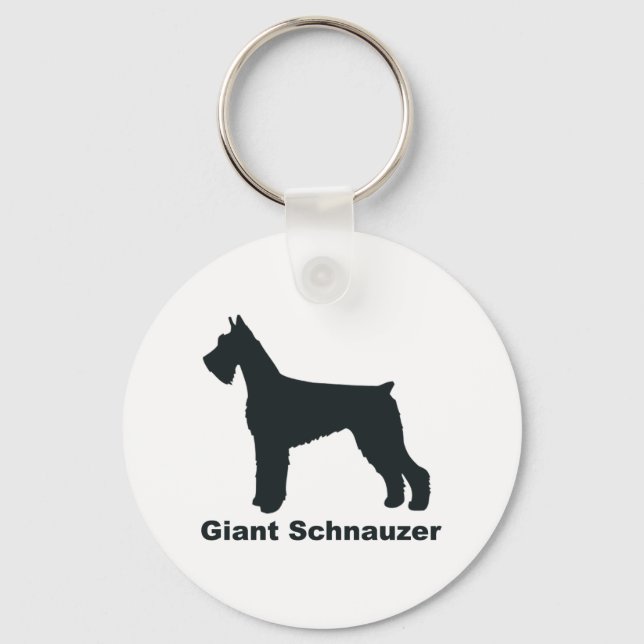 Giant Schnauzer Key Ring (Front)