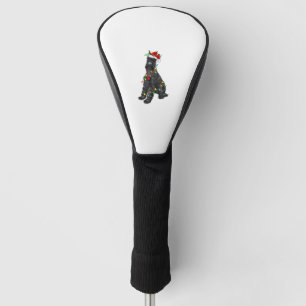 Giant Schnauzer Lover Xmas Santa Giant Schnauzer C Golf Head Cover