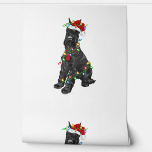 Giant Schnauzer Lover Xmas Santa Giant Schnauzer C Wallpaper