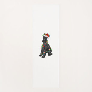 Giant Schnauzer Lover Xmas Santa Giant Schnauzer C Yoga Mat