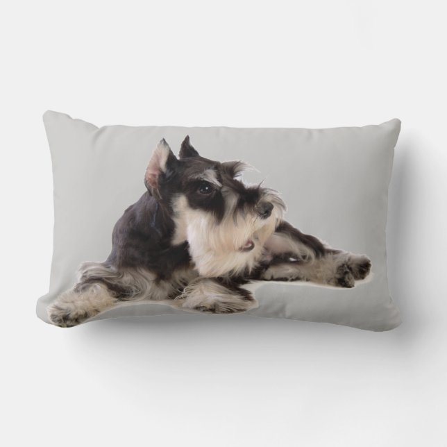 GIANT SCHNAUZER LUMBAR CUSHION (Front)