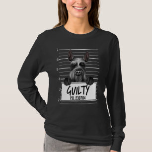 Giant Schnauzer Mugshot Guilty Dog T-Shirt