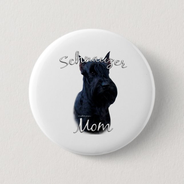Giant Schnauzer Mum 2 6 Cm Round Badge (Front)