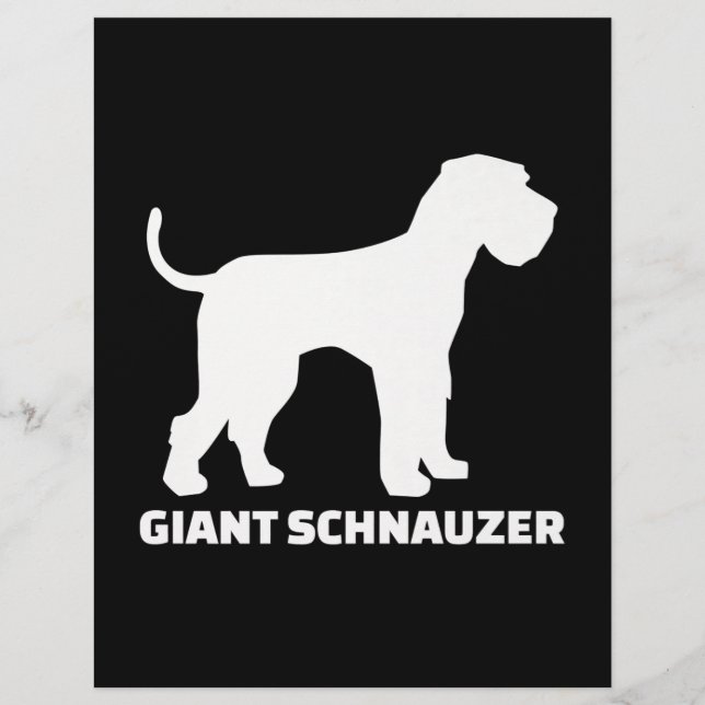 giant schnauzer premium custom letterhead (Front)