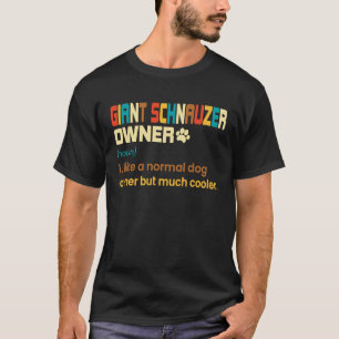 Giant Schnauzer Vintage Retro Dog Mum Dad T-Shirt
