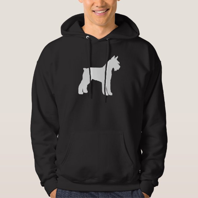 Giant Schnauzer (white) Hoodie (Front)