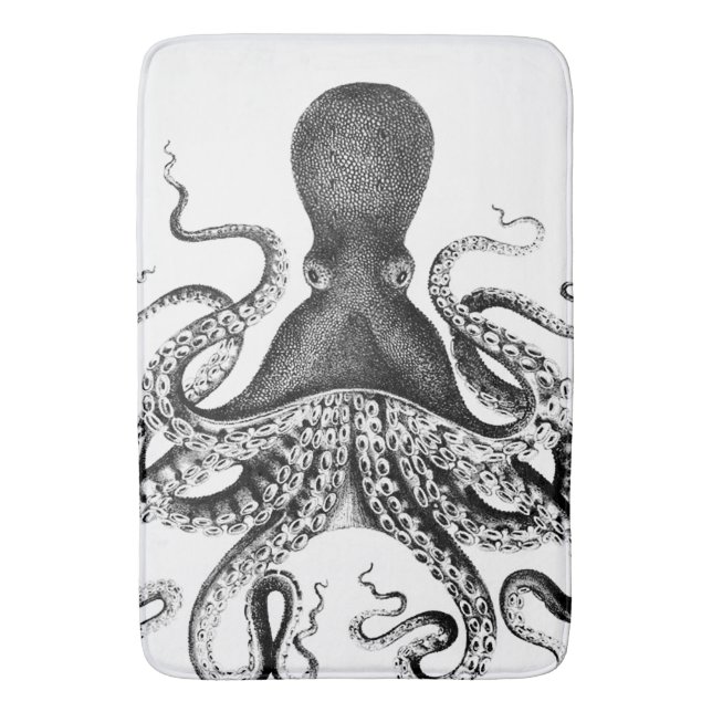 Giant Sea Squid Bath Mat (Front Vertical)