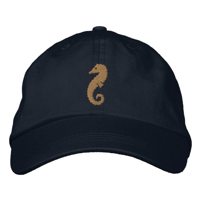 Giant Seahorse Embroidered Hat (Front)