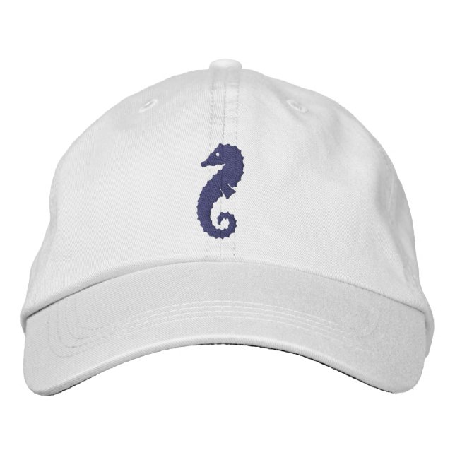 Giant Seahorse Embroidered Hat (Front)