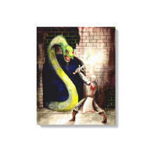 “Giant Serpent” – Original painting by fantasy art