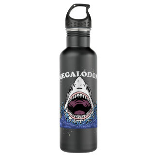 Giant Shark Megalodon  Monster Retro Shark for Kid 710 Ml Water Bottle