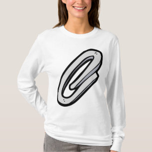 Giant Silver Paperclip Office and Stationery T-Shirt