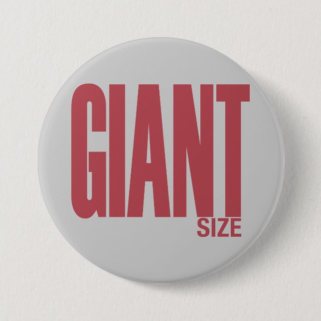 Giant Size 7.5 Cm Round Badge (Front)
