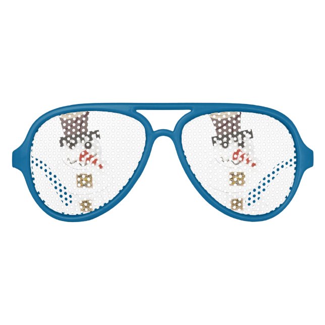 Giant Snowman Aviator Sunglasses (Front)