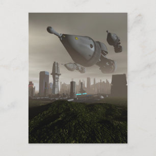 Giant Spacecraft Arrival 2 Postcard