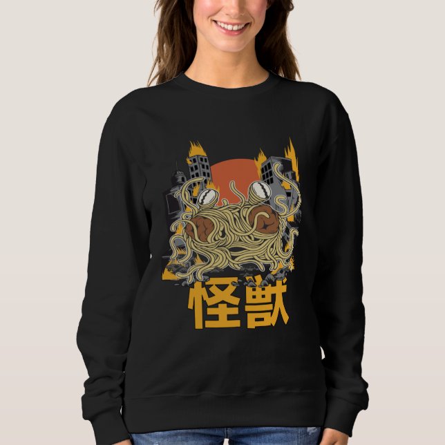 Giant Spaghetti Monster Sunset Japanese Sweatshirt (Front)