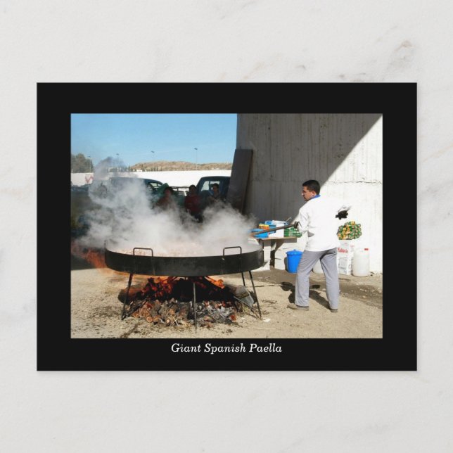 Giant Spanish Paella postcard (Front)