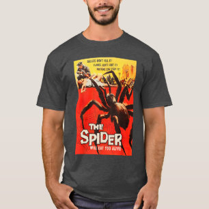 Giant Spider Classic Halloween Monster Poster Horr T-Shirt