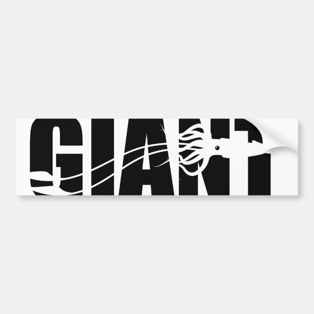 Giant Squid Bumper Sticker (Front)