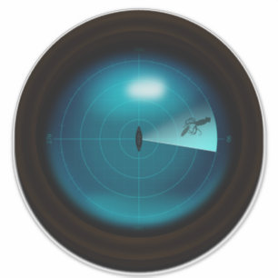 Giant Squid on Ship Sonar Gothic Monster Nautical