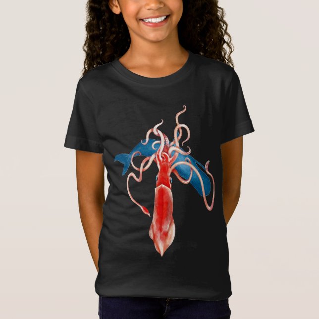 Giant Squid vs. Whale T-Shirt (Front)