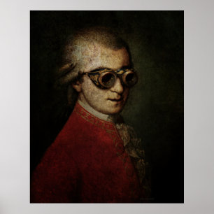 Giant Steampunk Mozart Poster