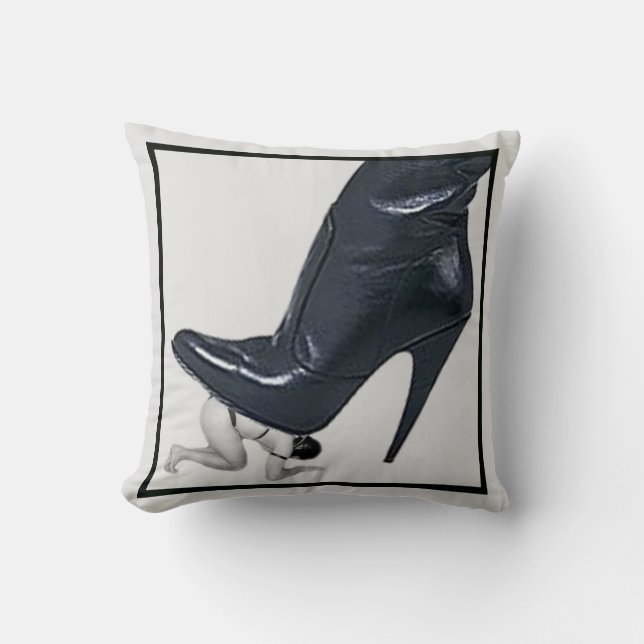 Giant Stiletto Boot - slave stomp Cushion (Front)