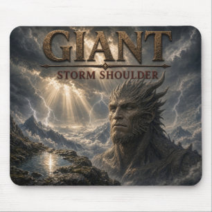 Giant Storm Shoulder Dark Realism Mouse Pad