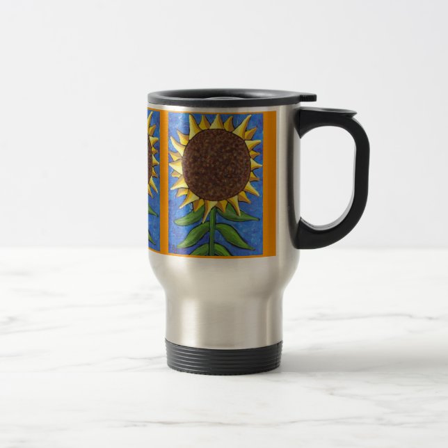 Giant Sunflower - travel mug (Right)