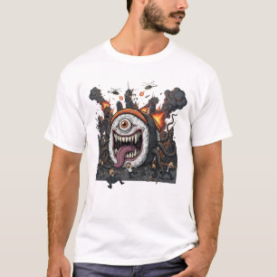 Giant Sushi Monster Attack T-Shirt   Kaiju Horror 